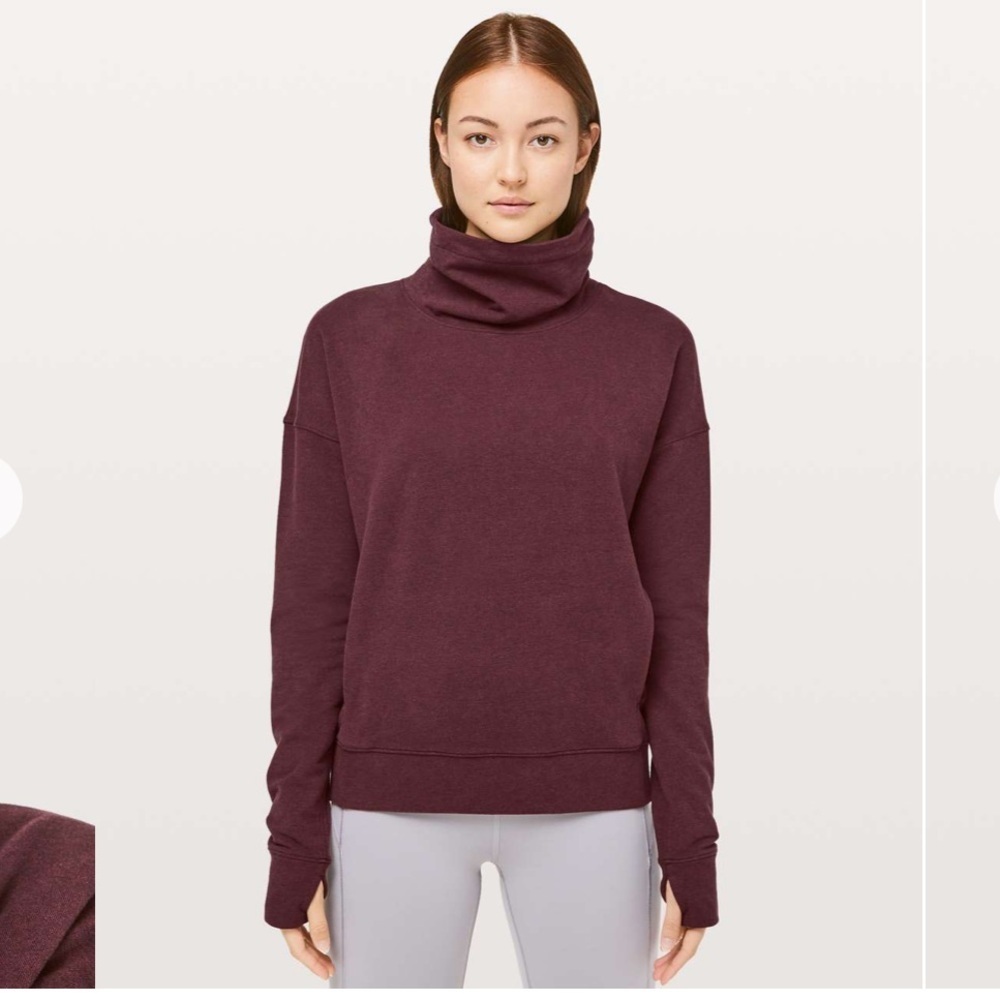 lululemon athletica Go Forward Pullover in Heathered Bordeaux